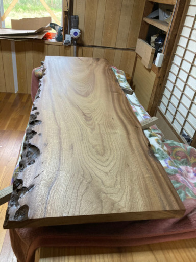 楠木銘木 センター、カウンター、ダイニングテーブル用天板171×max58cm