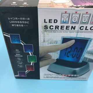 【新品】LED ＴＯＵＣＨ SCREEN クロック 管理No1 の画像