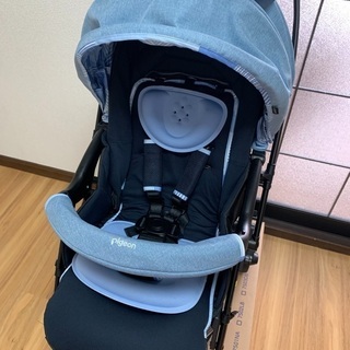 Pigeon ベビーカー ランフィ　ノールシアン（青） ベビーカー/A型/ランフィ/ピジョン/シングルタイヤ/ミニマルネイビー