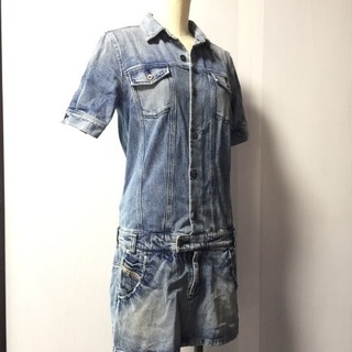 diesel ディーゼル レディース＆ガールズ オールインワン デニムスカート の画像