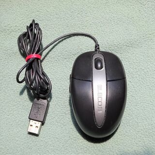 （販売済）パソコン用　エレコム　マウス（USB）M-M5URBK