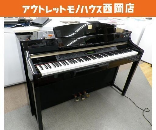 YAMAHA 電子ピアノ クラビノーバ CLP-380PE 2008年製 最高峰モデル！ 88鍵盤 トライ・アンプシステム 象牙調仕上げ ブラック ヤマハ　西岡店