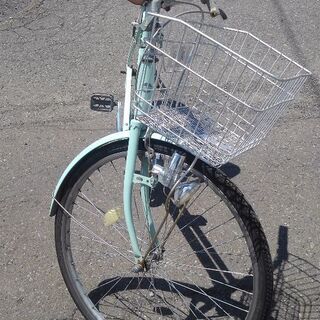 26インチ 🚲 中古 自転車 4480円 🔑 鍵新品！ 💡 ライト 安心の新規防犯登録料込みの画像