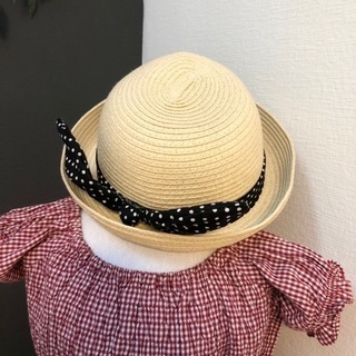 未使用　帽子　女の子　帽子　48cm  ベビー　子供　未就学　の画像