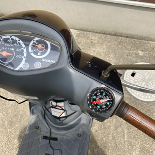 レッツ4G 原付50cc (スマホホルダー、カゴ、簡易方位磁針付き)の画像