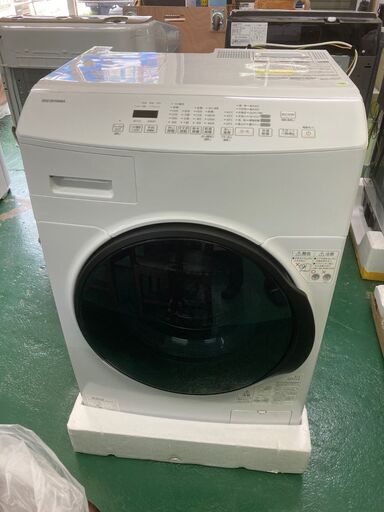 【未使用品】2021年 アイリスオーヤマ ドラム式洗濯機 洗濯 8kg 新品約11万円 CDK832 ホワイト 乾燥機能付き 乾燥 3kg 温水洗浄 節水