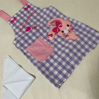 未使用　サンリオ エプロン ボンボンリボン　女の子　料理　女の子...