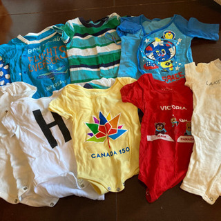 50〜70男の子夏服ロンパース