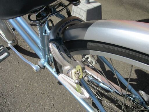 シティサイクル 26インチ 3段変速 水色 ブルー系 軽量 自転車 札幌市東区 新道東店