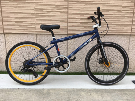 BMX タイプ　24インチ　クルーザー　ミニベロ　DOPPELGANGER MP5 ドッペルゲンガー　おしゃれ　自転車　街乗り　ストリート　ディスクブレーキ　通勤　新生活　自転車　MTB ロードバイク　折り畳み　好きの方にも
