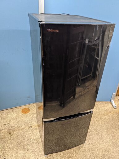 (売約済み)東芝 TOSHIBA ノンフロン冷凍冷蔵庫 153L 2018年製 GR-M15BS(K) 2ドア ブラック