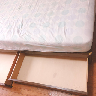 【無料】セミダブルベッド、マットレスセット【0円】の画像