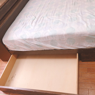 【無料】セミダブルベッド、マットレスセット【0円】の画像