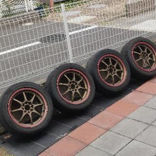 【取引済】ボルクレーシングCE28N 15インチ4穴6.5JJ+35 PCD100