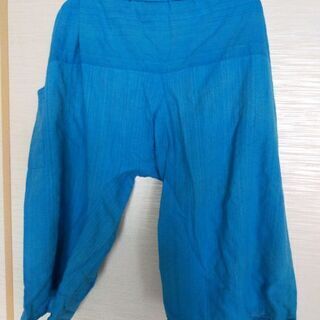 サルエルパンツ※ターコイズブルーの画像