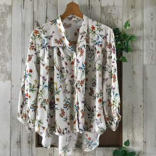 グローバルワーク/花柄ブラウス