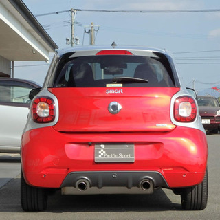 超極美車✨smart ブラバス フォーフォー エクスクルーシブ 2017年式 サファイアレッド/シルバーの画像