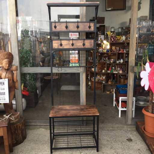 ★使用期間短く美品 お洒落！★ O\u0026K Furniture ハンガーラック