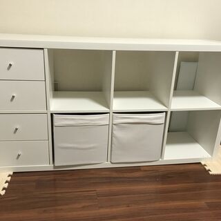 IKEA イケア　棚 ホワイト（KALLAX カラックス）の画像