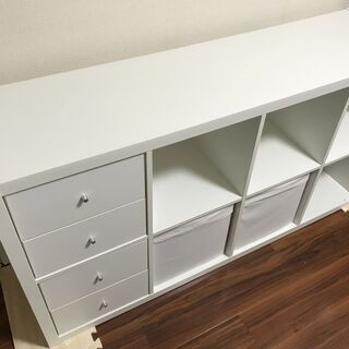 IKEA イケア　棚 ホワイト（KALLAX カラックス）の画像