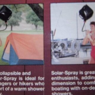 アウトドア　電源不要の太陽光　ポータブルエコシャワー★Solar...