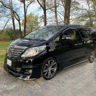 車検5年3月 H24年 20アルファード 後期 本革 ブラック ...
