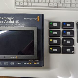 【映像機材】Blackmagic Video Assist 4K (バッテリー付き)