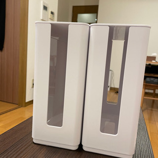 【山崎実業】wifiルーター収納ケース2ヶの画像