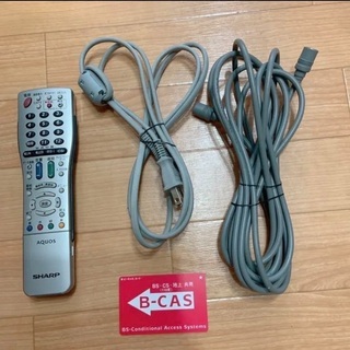 液晶テレビSHARP AQUOS LC-32D30 B-CASカード リモコン付の画像