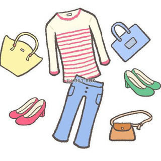 ほぼ新品の服、靴、バックなど大量に