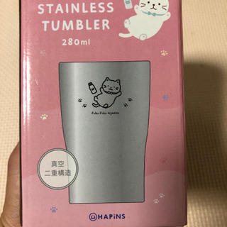 ステンレスタンブラー　ふくふくニャンコ
