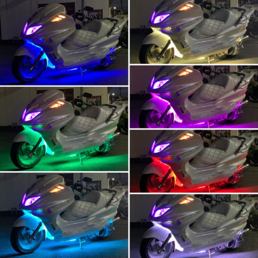 オールホワイトカラー‼︎ 【YAMAHA マジェスティ】LEDレインボー328‼︎