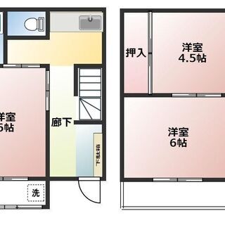 ◎西武池袋線　入間市駅　戸建貸家３K　50㎡　初期費用格安◎ - 狭山市