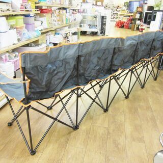 6人用アームチェア 幅362×奥60×高89㎝ 折り畳みチェア アウトドア イス 椅子 キャンプ用品 試合観戦 札幌 厚別店の画像