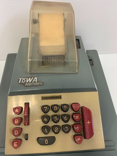 ★値下げしました！【昭和レトロ】東和レジスターモデル 22E TOWA HERMES アンティーク ビンテージ 展示用観賞用サイズ約縦40cm×横34×高さ30cm(F210603)Zi-665W