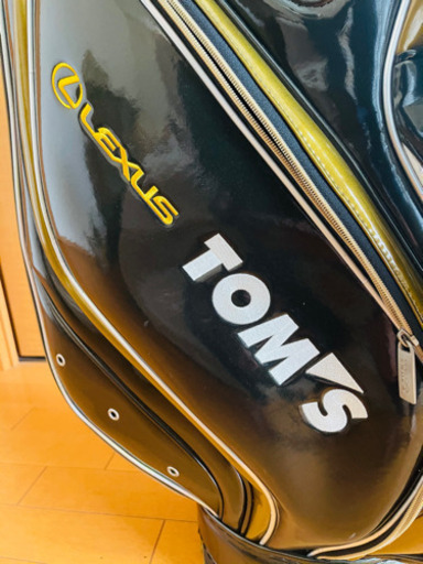 売り切れました?　希少品　LEXUS　Tom's コラボ　キャディバッグ　　ブラック＆ゴールド