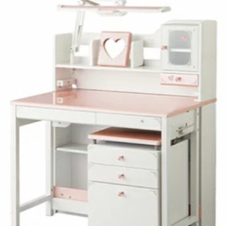 コイズミ　学習机　デコプリ　ピンク　新品未使用の画像