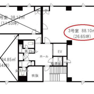 ★貸店舗・事務所★堺駅駅８分　大道筋に面す　４階部分８８．１０㎡...