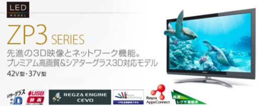 TOSHIBA液晶テレビ REGZA 42ZP3 2012年式