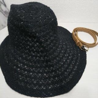 ［差し上げます］夏物帽子＋レディース未使用ベルト 