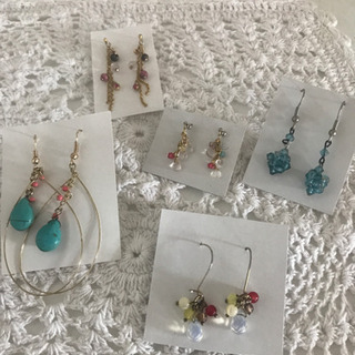 ⑨ピアス　ビーズ　セット