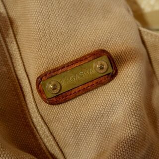 LAGASHA(ラガシャ) キャンバス生地＆レザーバッグ　リュックの画像