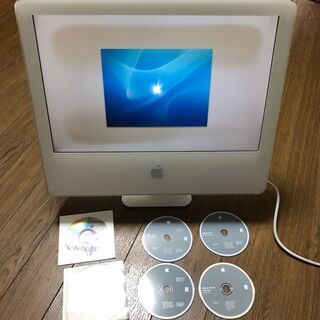 モニター焼付け、変色のためジャンク扱い　2004 IMAC G5   