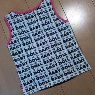 中古タンクトップ黒×ラズ100ベビードールBABYDOLLベビド