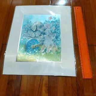 猫と犬の飾りの画像