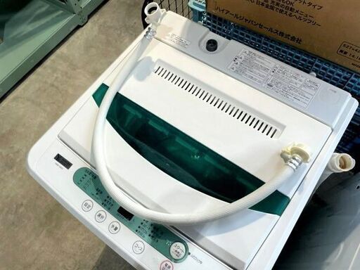 ２　全自動洗濯機　YAMADASELECT YWM-T45G1 2019年製　4.5kg　ホワイト　ステンレス槽　住まい　単身様向け