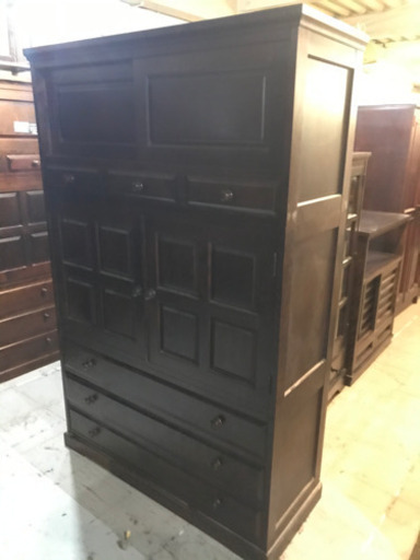 JF02034 北海道民芸家具 収納和箪笥