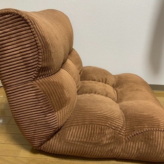 【値下げしました】ピグレットのソファ座椅子（ブラウン）の画像