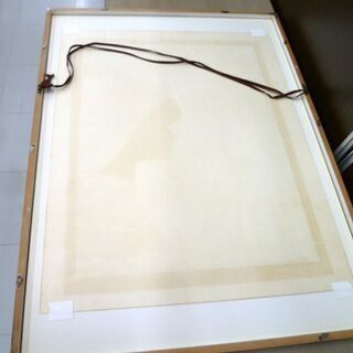 額装 本間武夫 【赤い帽子】A/P 絵画 美術品 苫小牧西店の画像