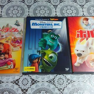 ディズニー映画　ＤＶＤ　3本　（シュガーラッシュ、モンスターズ・...